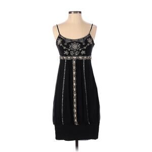 Sue Wong Nocturne Designer Silk Black Sequin Fairycore Whimsygoth Prom Dress S 4